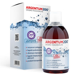 Aura Herbals Argentum200 Srebro Koloidalne 200ppm tonik 500ml