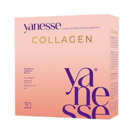 AronPharma Yanesse Collagen suplement diety w proszku o smaku truskawkowo-malinowym 30 saszetek