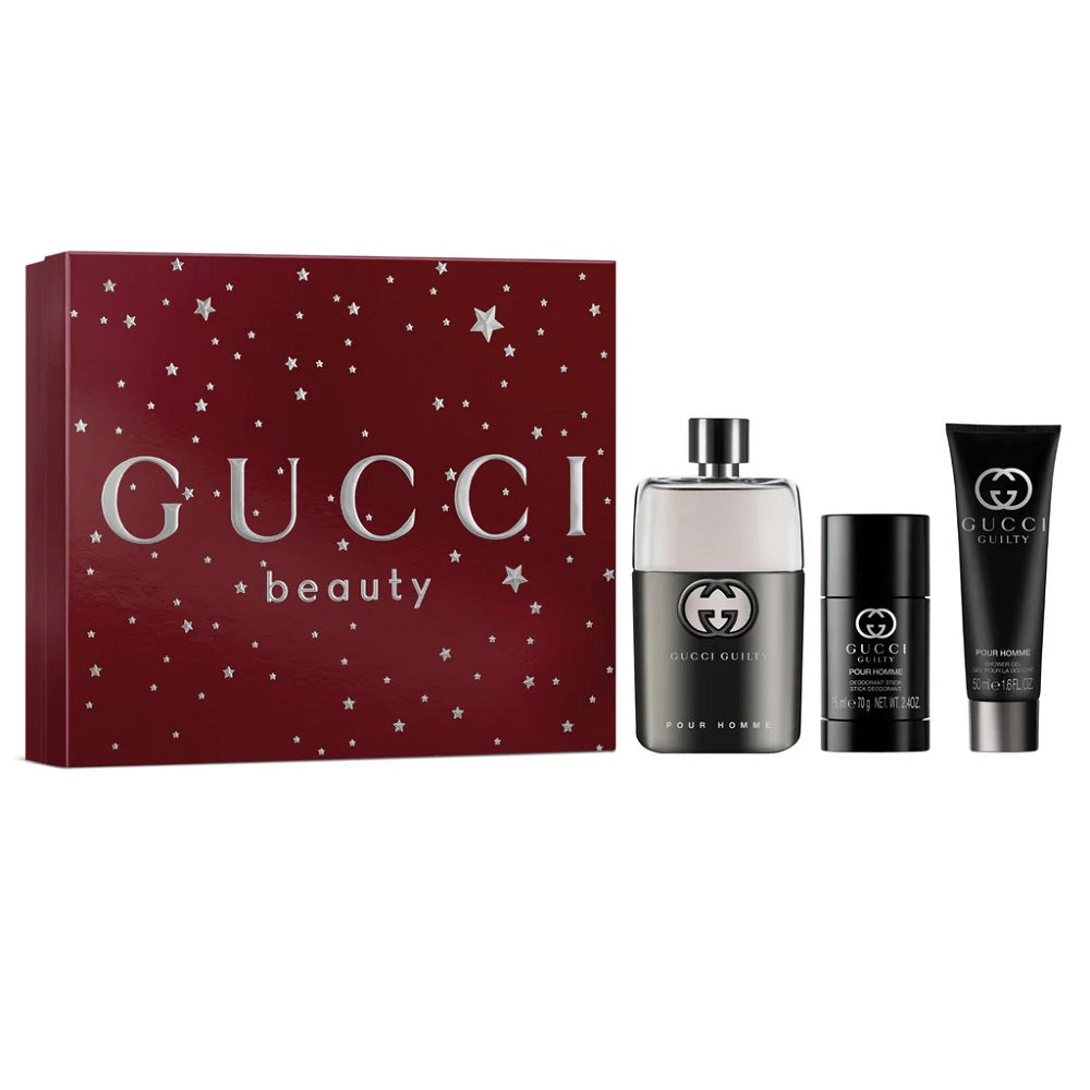 gucci guilty pour homme woda toaletowa 90 ml   zestaw  
