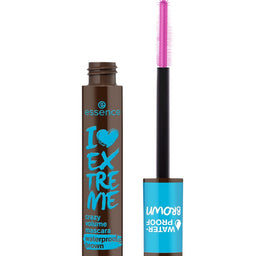 Essence I Love Extreme Crazy Volume Mascara Waterproof brązowa maskara pogrubiająca do rzęs