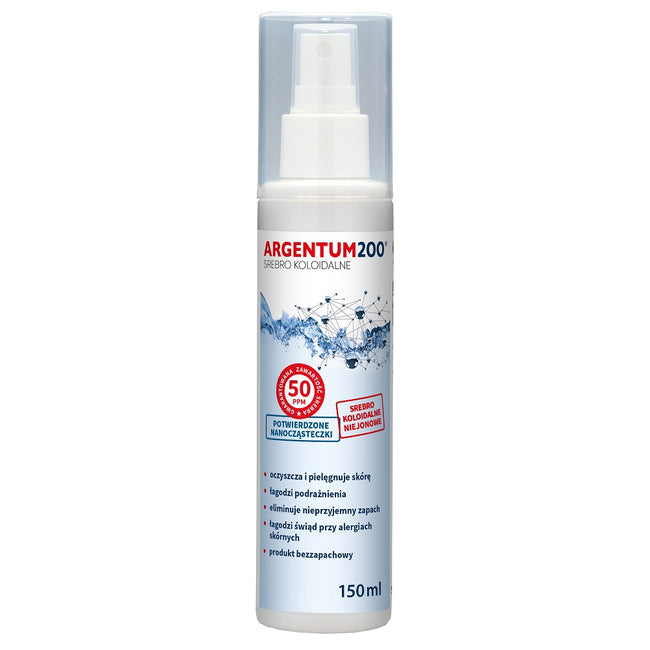 Aura Herbals Argentum200 Srebro Koloidalne 50ppm aerozol 150ml
