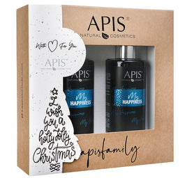 APIS My Happiness zestaw nawilżający żel pod prysznic 300ml + nawilżający balsam do ciała i dłoni 300ml