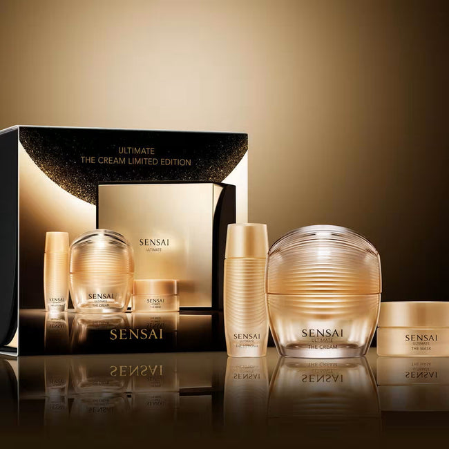 Sensai Ultimate zestaw krem do twarzy 40ml + odżywczy balsam 16ml + maska do twarzy 15ml
