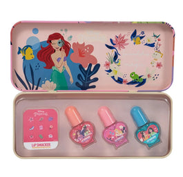 Lip Smacker Disney Princess Nail Polish Tin zestaw do manicure dla dzieci