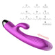 B-Series Fox Silicone Vibrator and Pulsator wibrujący i pulsujący wibrator królik z funkcją grzania Purple