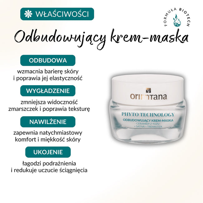 ORIENTANA Phyto Technology odbudowujący krem-maska Ceramidy 40ml