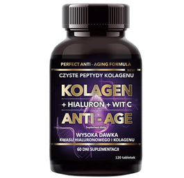 Intenson Kolagen + Hialuron + Witamina C Anti-Age suplement diety 120 tabletek