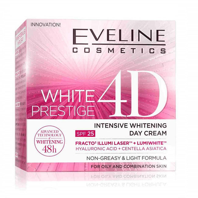 Eveline Cosmetics White Prestige 4D Whitening Day Cream wybielający krem na dzień 50ml