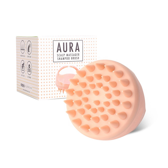 Sister Young Aura Scalp Massager Shampoo Brush szczotka do mycia i masażu skóry głowy Nude Pink