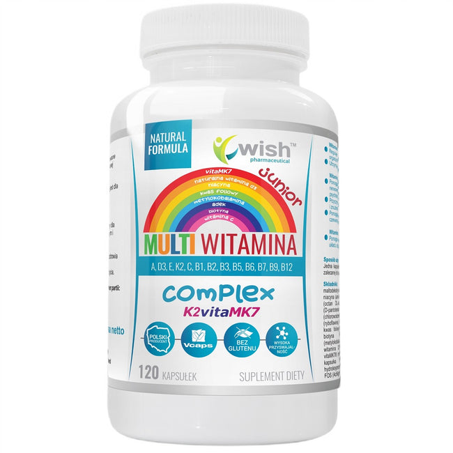 WISH Pharmaceutical Multiwitamina Complex Junior suplement diety 120 kapsułek