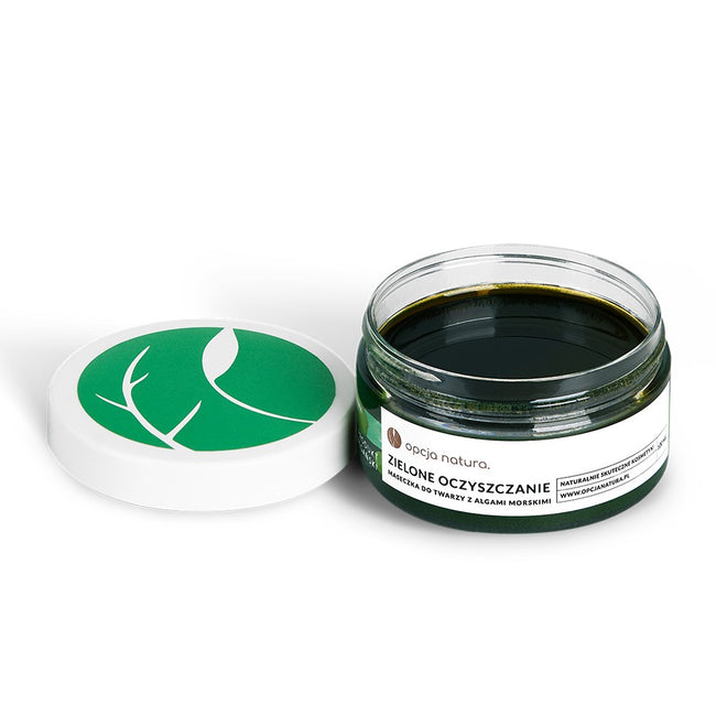 Opcja Natura Zielone Oczyszczanie maseczka do twarzy z algami morskimi 100ml
