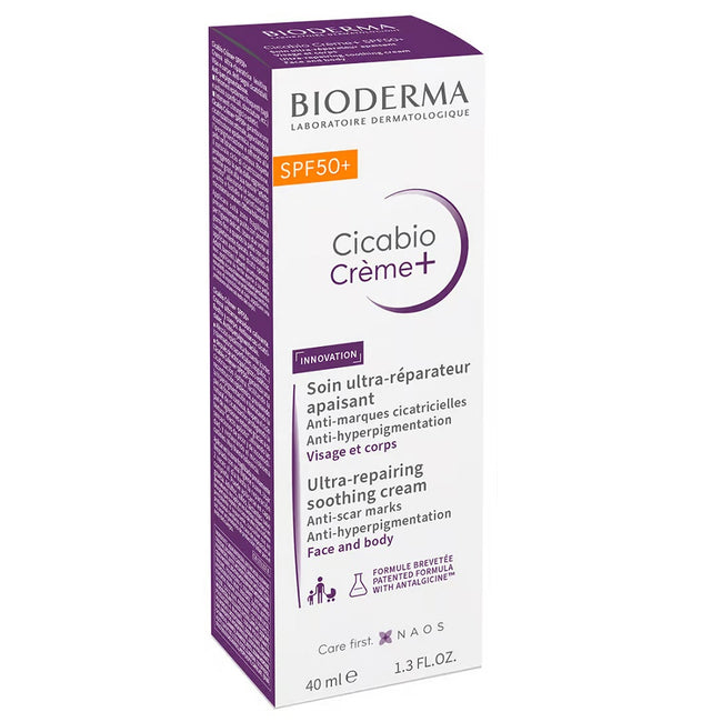 Bioderma Cicabio Creme+ krem łagodząco-odbudowujący SPF50+ 40ml