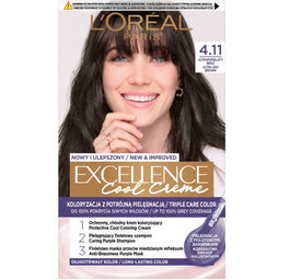 L'Oreal Paris Excellence Cool Creme farba do włosów 4.11 Ultrapopielaty Brąz