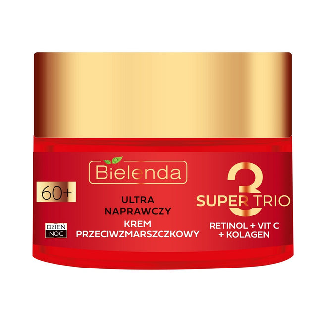 Bielenda Super Trio ultra naprawczy krem przeciwzmarszczkowy 60+ 50ml