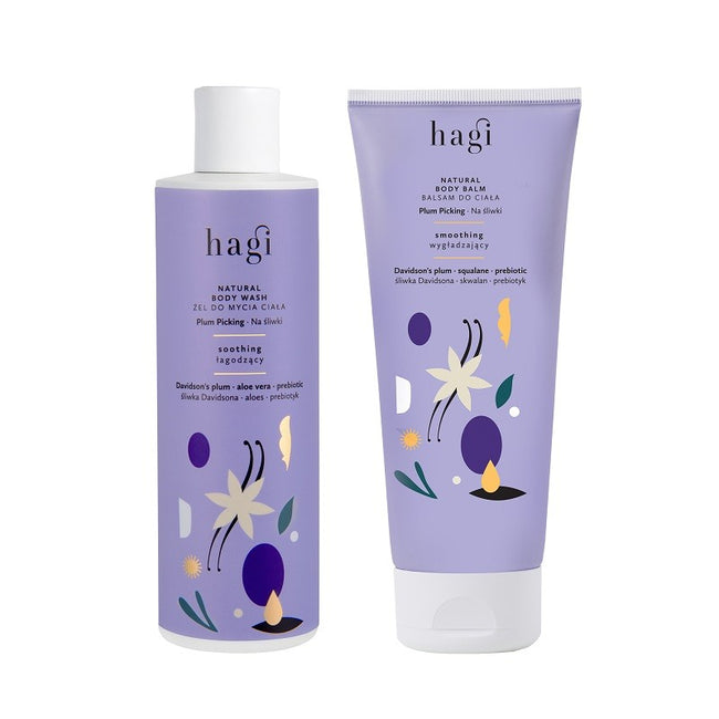 Hagi Na Śliwki zestaw balsam do ciała 200ml + żel do mycia ciała 300ml