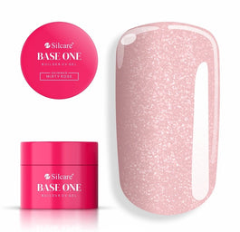 Silcare Base One Shimmer Misty Rose żel budujący do paznokci 15g