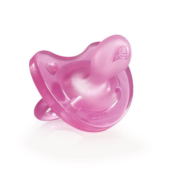Chicco PhysioForma smoczek silikonowy uspokajający Soft 16-36m Różowy 1szt
