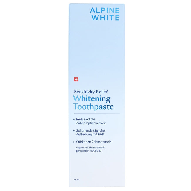 Alpine White Whitening Toothpaste Sensitivity Relief wybielająca pasta do zębów łagodząca nadwrażliwość 75ml