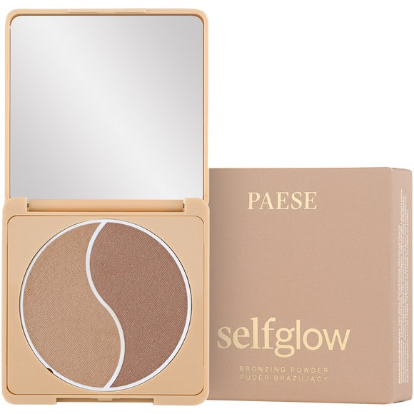 Paese Self Glow Bronzing Powder prasowany puder brązujący
