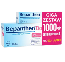Bepanthen Baby maść ochronna giga zestaw 200g+30g+3.5g