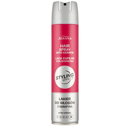Joanna Styling Effect lakier do włosów z keratyną ekstramocny 250ml