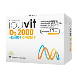 Ibuvit D3 2000 + K2 MK-7 + OMEGA 3 suplement diety 30 kapsułek