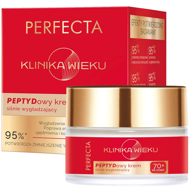 Perfecta Klinika Wieku peptydowy krem silnie wygładzający na dzień 70+ 50ml