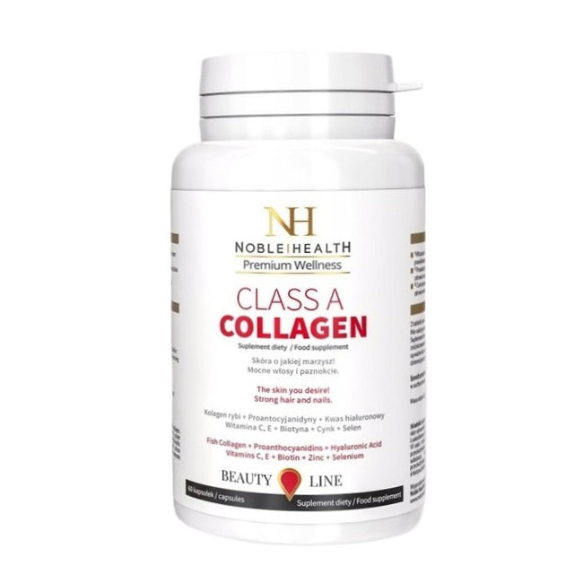 Noble Health Class A Collagen naturalny kolagen rybi suplement diety 90 kapsułek