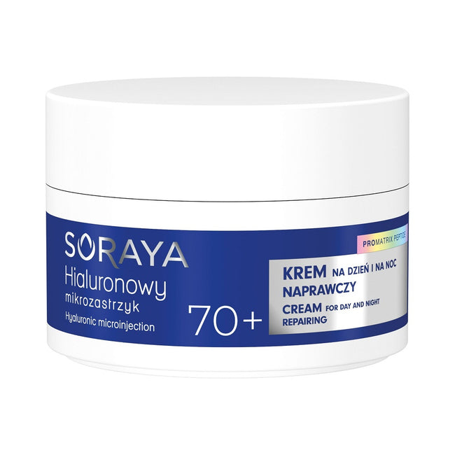 Soraya Hialuronowy mikrozastrzyk progresywny krem naprawczy 70+ 50ml