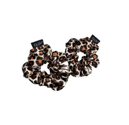 Glov Satin Scrunchies satynowe gumki do włosów S Cheetah 2szt