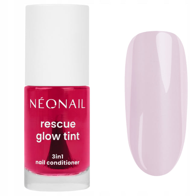 NeoNail Rescue Glow Tint regenerująca odżywka do paznokci Glazed Strawberry 7.2ml