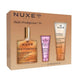 Nuxe Huile Prodigieuse Or zestaw suchy olejek 100ml + szampon do włosów 30ml + olejek pod prysznic 100ml