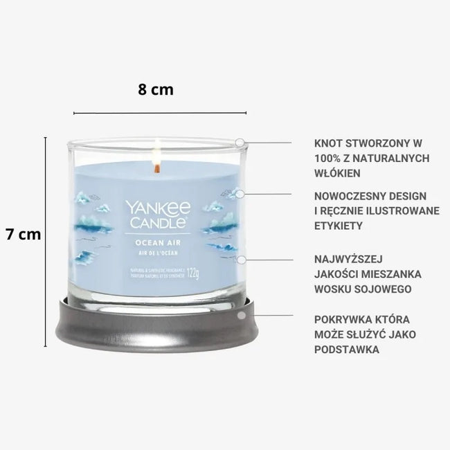 Yankee Candle Mała świeca zapachowa Ocean Air 122g