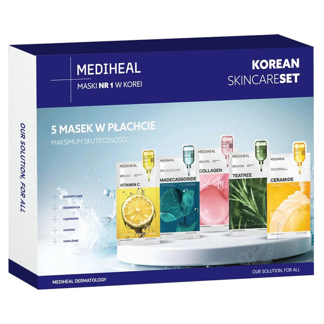 Mediheal Korean Skincare Set zestaw masek w płachcie 5x24ml
