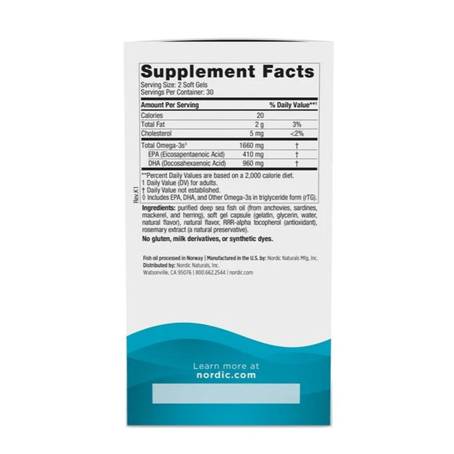 Nordic Naturals DHA Xtra wysoko skoncentrowane kwasy DHA suplement diety Truskawka 60 kapsułek