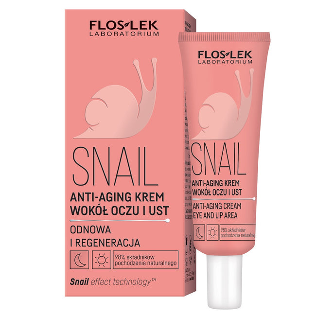 Floslek Snail anti-aging krem wokół oczu i ust 30ml