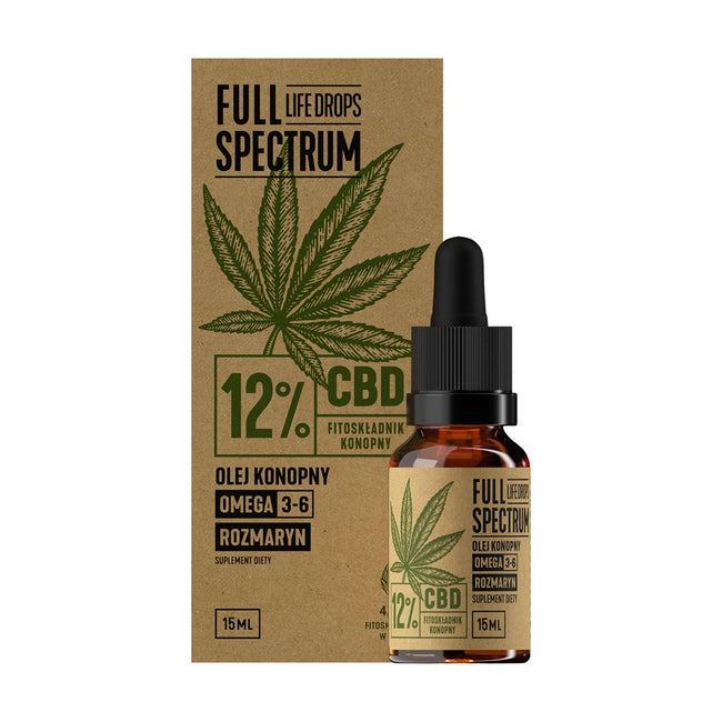 Full Spectrum Olejek Konopny CBD+CBDA 12% krople 15ml