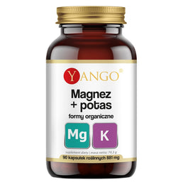 Yango Magnez + potas formy organiczne suplement diety 90 kapsułek