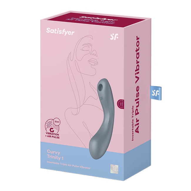 Satisfyer Curvy Trinity 1 stymulator łechtaczki z wibracjami Grey