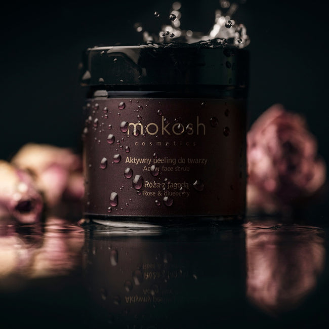 Mokosh Aktywny peeling do twarzy Róża z jagodą 60ml
