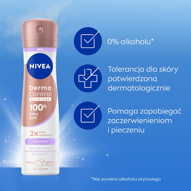 Nivea Derma Control Clinical Ultra Soft antyperspirant spray 150ml