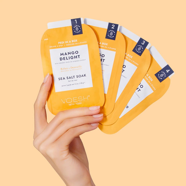 VOESH Pedi Moments zestaw do 4-etapowego pedicure Mango Delight