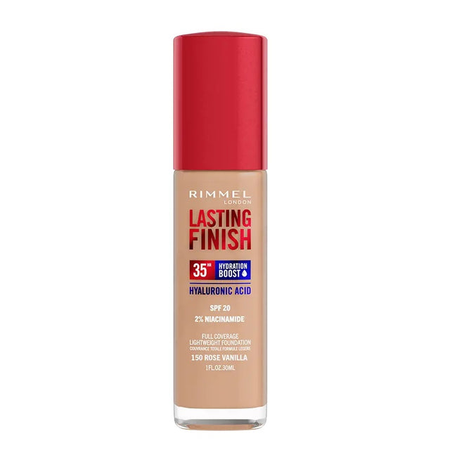 Rimmel Lasting Finish 35H silnie nawilżający i długotrwale kryjący podkład do twarzy z filtrem SPF20