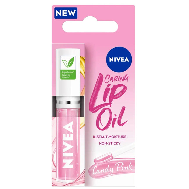 Nivea Caring Lip Oil pielęgnujący olejek do ust Candy Pink 5.5ml
