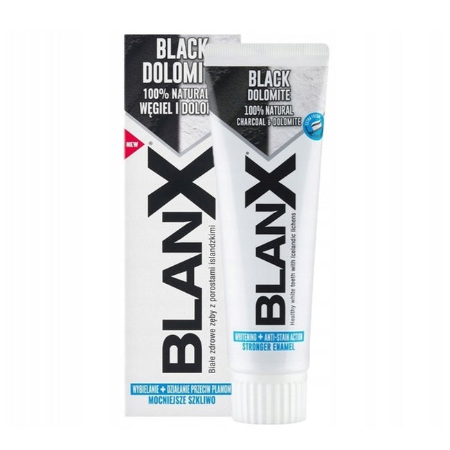 BlanX Black Dolomite wybielająca pasta do zębów z aktywnym węglem 75ml
