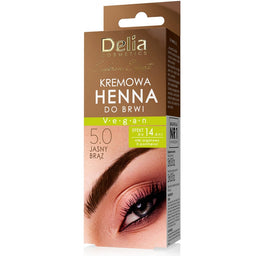 Delia Eyebrow Expert kremowa henna do brwi 5.0 Jasny Brąz 15ml