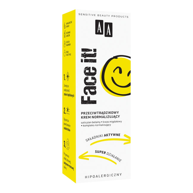 AA Face It! przeciwtrądzikowy krem normalizujący 40ml