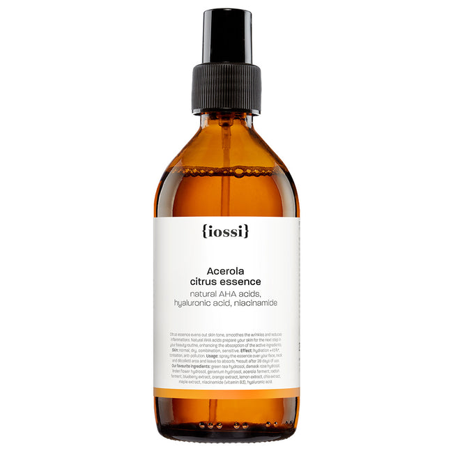 Iossi Acerola cytrusowa esencja z naturalnymi kwasami AHA kwasem hialuronowym i niacynamidem 200ml