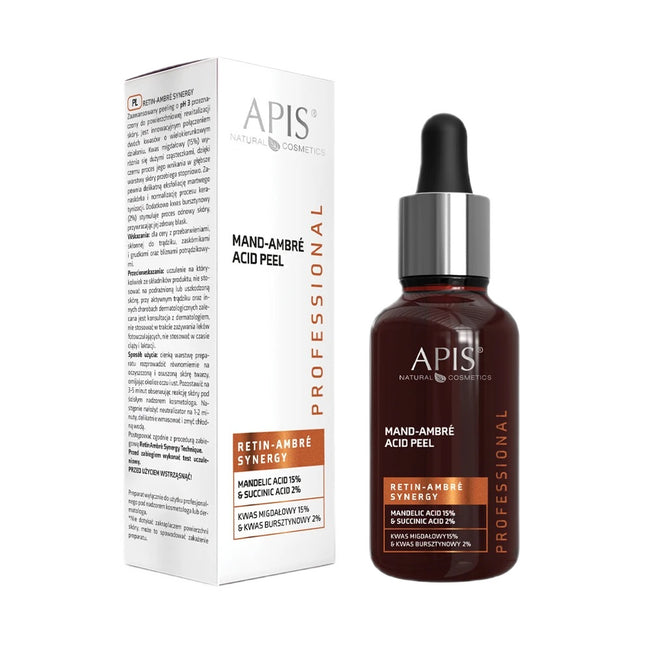 APIS Retin-Ambre Synergy kwas migdałowy 15% & kwas bursztynowy 2% 30ml