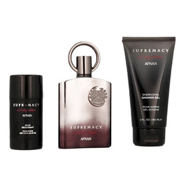 Afnan Supremacy Not Only Intense zestaw ekstrakt perfum spray 100ml + żel pod prysznic 150ml + dezodorant sztyft 75ml